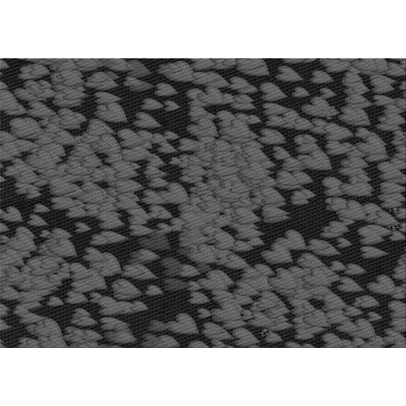Ahgly Company Machine Washable Indoor Rectangle Transitional Charcoal Black Area Rugs, 5' x 8'