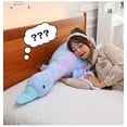 thumbnail image 4 of Bright Colorful Giant Goose Plush Toy - Soft Huggable Stuffed Animal for Adults, Easter Decor, Cozy Long Body Pillow for Napping, Durable Home Decor Accent, Ideal Gift for All Occasions, 79in, Blue, 4 of 5