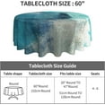 thumbnail image 4 of Verolix Beach Starfish Round Tablecloth 60 Inch, Ocean Shell Table Cover for Dining Table Decoration, 4 of 8
