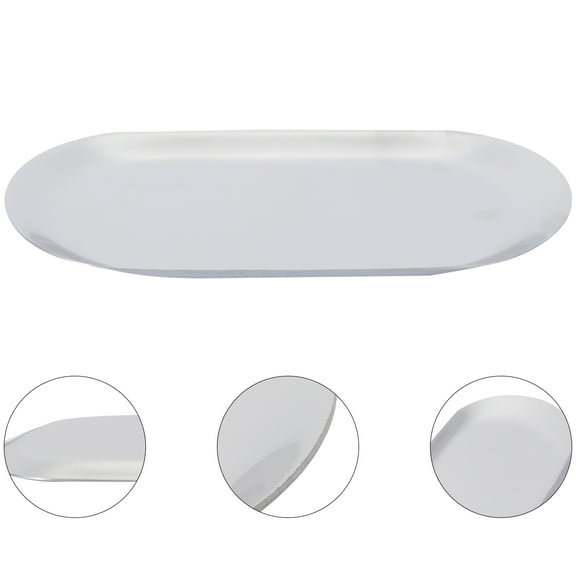 GETAJGHSD 1Set Oval Vanity Tray Simple and Elegant Design for Home Organizer 7.1x3.1x0.6in