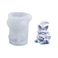 thumbnail image 2 of Anuirheih Easter Rabbit Silicone Candle Molds, DIY Cute Gnome Rabbit Holding Egg Candle Molds for Candle Making, Easter Decorations (3.3x2.4inch), 2 of 6