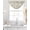 Green Beige, variant on Light Blue Botanical Sheer Waterfall Valance Curtains for Window, Pastoral Elegant Spring Floral Rod Pocket Sheer Topper Swag Curtains for Living Room, Kitchen 38.5"W x 47.2"L, 1 Panel