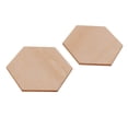 thumbnail image 4 of 11 Tamaños de Astillas de Astillas de Accesorios Hexagonales Decoración de Bricolaje Decoración de La Habitación Fabricación de Tarjetas 50 piezas 60 mm Gloria Piezas de madera, 4 of 9