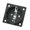 Black rhodium plated, variant on lanema European Standard Power Socket Panel Gold or Rhodium Plated Copper Panel Mount