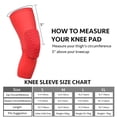 thumbnail image 2 of Knee Sleeve Pair Kneepad Pads Crashproof Antislip Basketball Leg Sleeve Protective Pad Support Guard Padded Breathable Compression Wear Hexpad - 2 Packs, 2 of 7