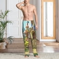 thumbnail image 4 of KLL Mens Pajama Pants for Men,Mens Lounge Pants,Funny Gifts for Men,Men's Pajama Bottoms-Cute Mushroom Town A, 4 of 5