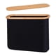 thumbnail image 3 of Cesta para guardar papel higiénico plegable multiusos, organizador de baño negro, 3 of 9