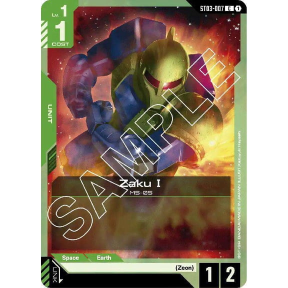 Gundam Starter Deck 03: Zeon's Rush Common Zaku I ST03-007