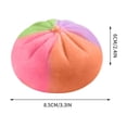 thumbnail image 4 of Juguete colorido con bollo al vapor y blandito con caja – Suave apretón sensorial de TPR, adorable decoración de escritorio Kawaii, juguete antiestrés portátil de 3,35 pulgadas para adultos, 4 of 9