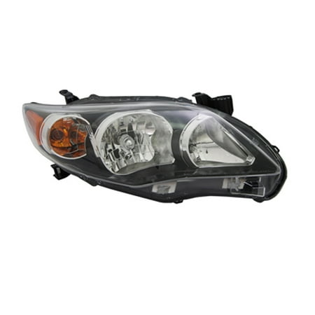 2011-2013 Toyota Corolla  Aftermarket Passenger Side Front Head Lamp Assembly (Best Aftermarket Headlight Assembly Brand)