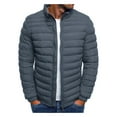 thumbnail image 1 of One opening Men's Packable Light Down Puffer Jacket Bubble Ski Coat Quilted Padded Outwear, 1 of 4