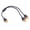 female to males, variant on Wiring Splitter Adapter, 20AWG 30 cm Power Harness, 6A Connector for Compact Electronics Installation, Black