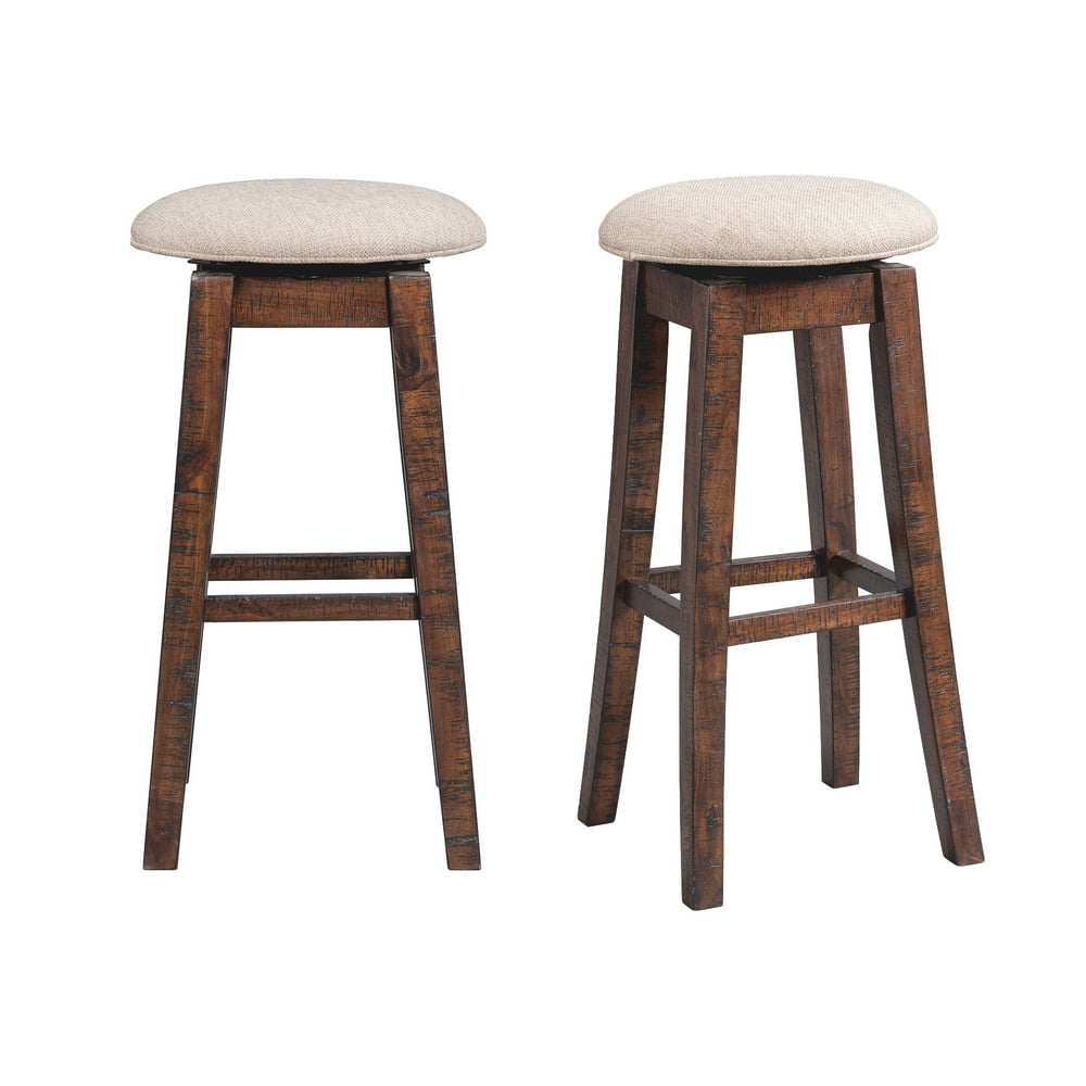 Picket House Furnishings Dex 30" Swivel Backless Bar Stool Set