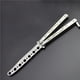 thumbnail image 4 of Soidarity Entrenamiento cuchillo plegable práctica peine todo acero peine cuchillo entrenador portátil para principiantes Cuidado del cabello Plata Soidarity CE003154-01, 4 of 6