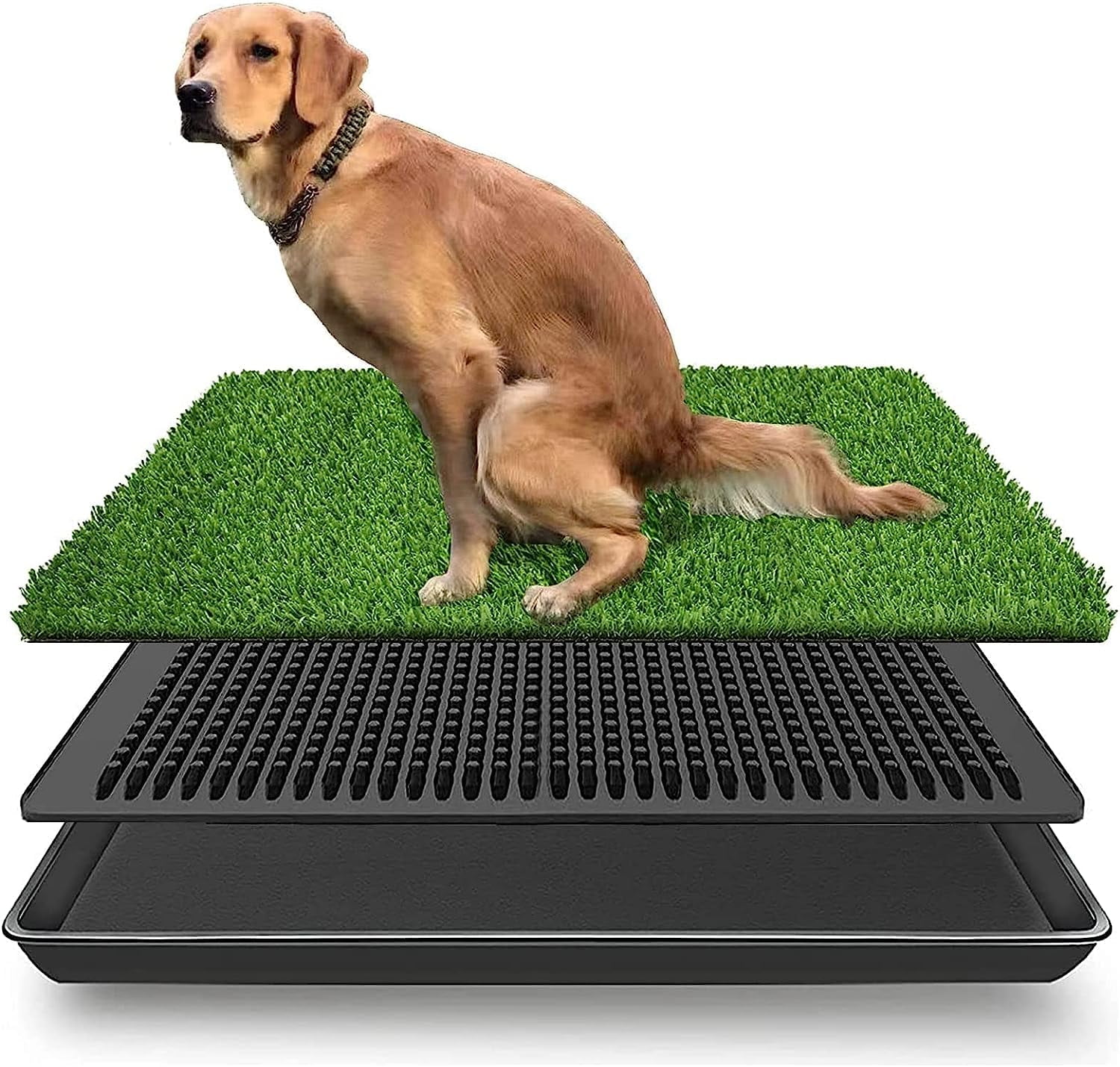Dog Grass Potty Patch - XL 30x20, 3-Layer Pee Pad Artificial Turf