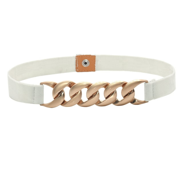 Ceinture Grand Femme Mode Ceinture Élastique Grand Boucle Taille Robe Extensible