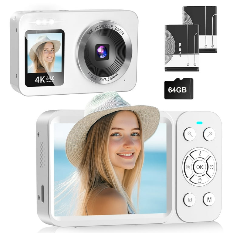 Froura 4K Digital Camera, 64MP, Dual-Screen Vlogging Camera, 18X Froura 4K Digital Camera, 64MP, Dual-Screen Vlogging Camera, 18X