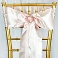 thumbnail image 3 of BalsaCircle 50 Blush Satin Chair Sashes Bows Ties Wedding Decorations Party Chair Covers Banquet, 3 of 7