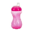 thumbnail image 6 of (4 pack) Nuby No-Spill Easy-Grip Pink Soft Spout Sippy Cup, 10 fl oz, 6 of 10
