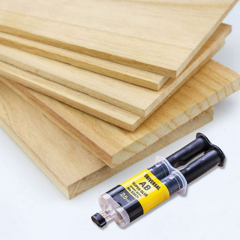 4 Pack Epoxy Hardener & Resin Glue Kit for Glass Metal Plastics Wood Rubber