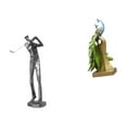 thumbnail image 6 of Dualoai Modern Golfing Peacock Resin Figurine Sculpture Decorative Ornament for Golf Lover Desk Shelf Table Centerpiece Office Farmhouse Gift, 6 of 8