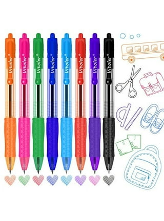  Vitoler Pens,Colored Pens,1.0mm 8 Pack Pens Ballpoint