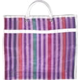 thumbnail image 4 of 3 Bolsas Con Fuelle para Compras, Malla de Alta Resistencia Reforzada con Ribete, Reutilizables y Ecologicas en Colores Surtidos, 4 of 4