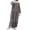 thumbnail image 4 of GUOOL Wearable Blanket Sweatshirt Homewear Winter Loungewear Zipper Lounger Robe Women, 4 of 9