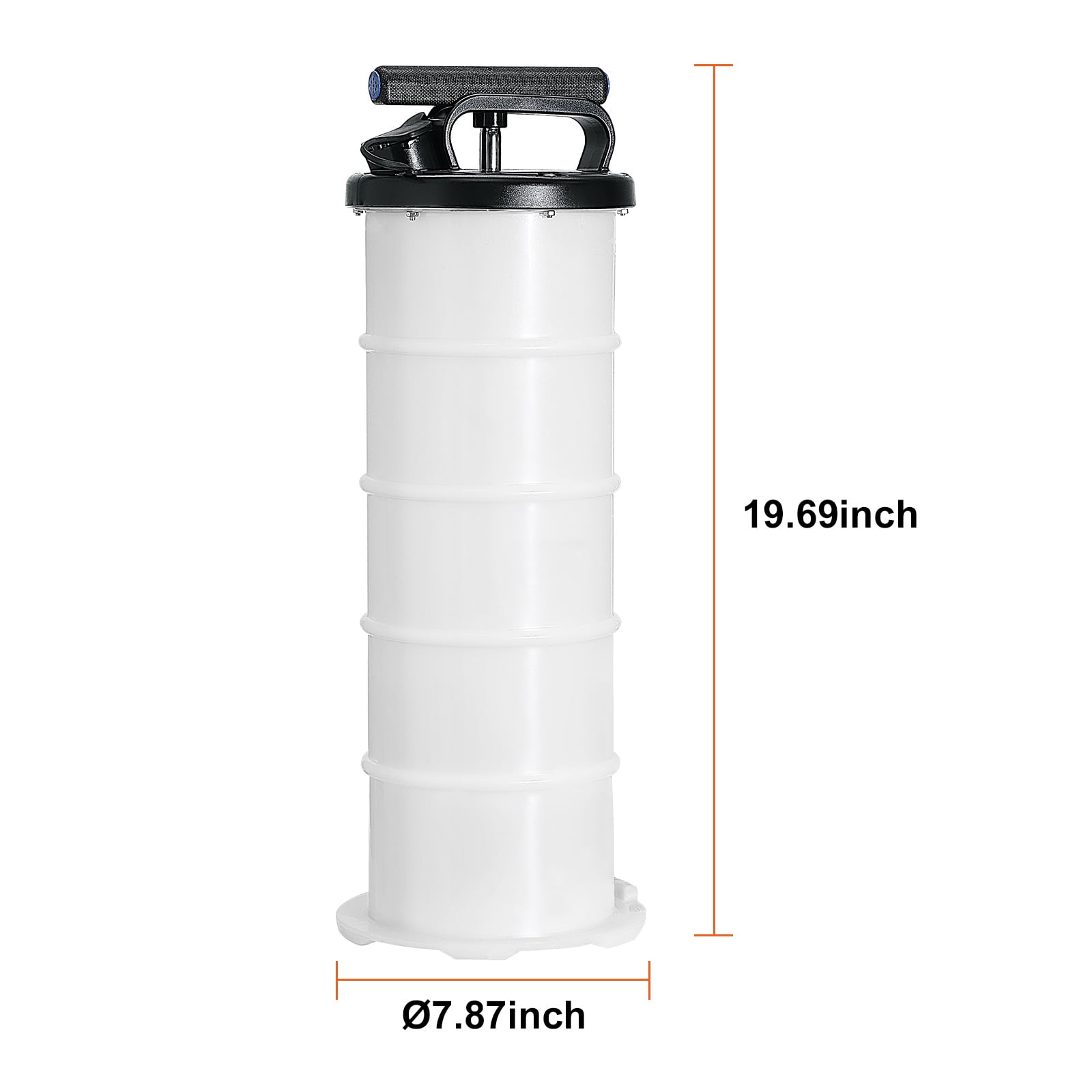 KFFKFF Liquid Remover, 1.74 Gallons (6.5 Liters), Hand-Controlled Manual Oil Alteration Vacuum Liquid Remover with Dipstick and Hose, Oil Alteration Pump for Car Fluids Vacuum Extraction