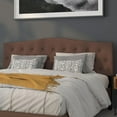 thumbnail image 1 of Cambridge Tufted Upholstered King Size Headboard in Camel Fabric, 1 of 9