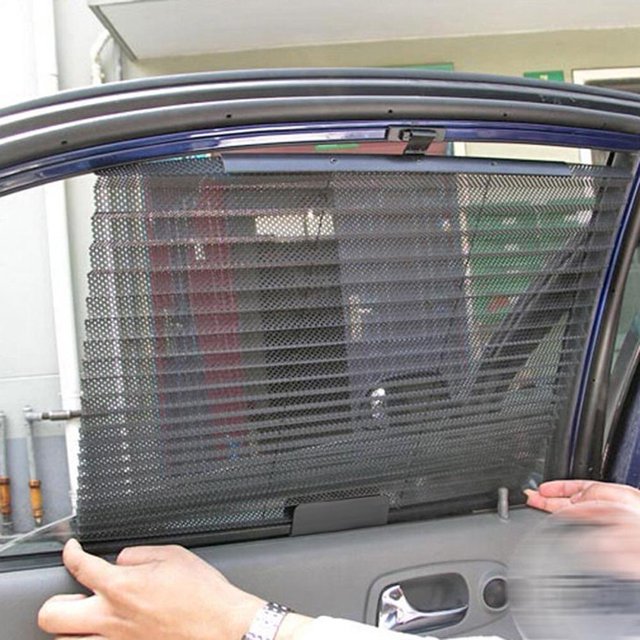 Parasol para ventana de coche cortina lado negro ventana trasera visera de malla escudo Ndcxsfigh Accesorios para autos y motos