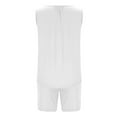 thumbnail image 5 of Women Summer Modal Pajama Set Plus Size Soft Lounge Shorts & Sleeveless Tank Top Sleepwear for Home, 5 of 6