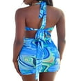 thumbnail image 3 of EIMELI Robe Mini Ajourée pour Femmes Robe d'Été Sans Manches Col en V pour Filles, 3 of 6