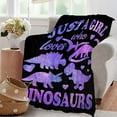 thumbnail image 5 of Wolf Blanket Stuffed Just Girl Who Loves Wolves Plush Gift for Kid Women Toddler Fleece Throw Cute Purple Animal Lover Lightweight Sheet Super Soft Flannel Blankets Decor Bed Chair Sofa-50"x40" Small, 5 of 5