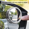 thumbnail image 2 of 1Pair Blind Spot Mirror Versatile Wide Angle Round Vehicles Car Stick On Blind Spot Mirrors Car Supply, 2 of 8