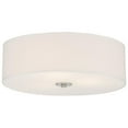 thumbnail image 1 of Access Lighting 64063LEDDLP-BS-WH 18 in. Mid Town LED Flush Mount Ceiling Light, Brushed Steel, 1 of 1
