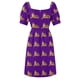 thumbnail image 5 of Vestido morado de manga corta con tigre de fútbol vestidos largos con velo vestidos de noche de lujo para mujer vestido de noche para mujer 2025, 5 of 6