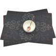 thumbnail image 4 of Luxury Black Placemats Set of 6 Crossweave Woven Vinyl Placemat for Dining Table Heat Resistant Non-Slip Kitchen Table Mats Easy to Clean, 4 of 4