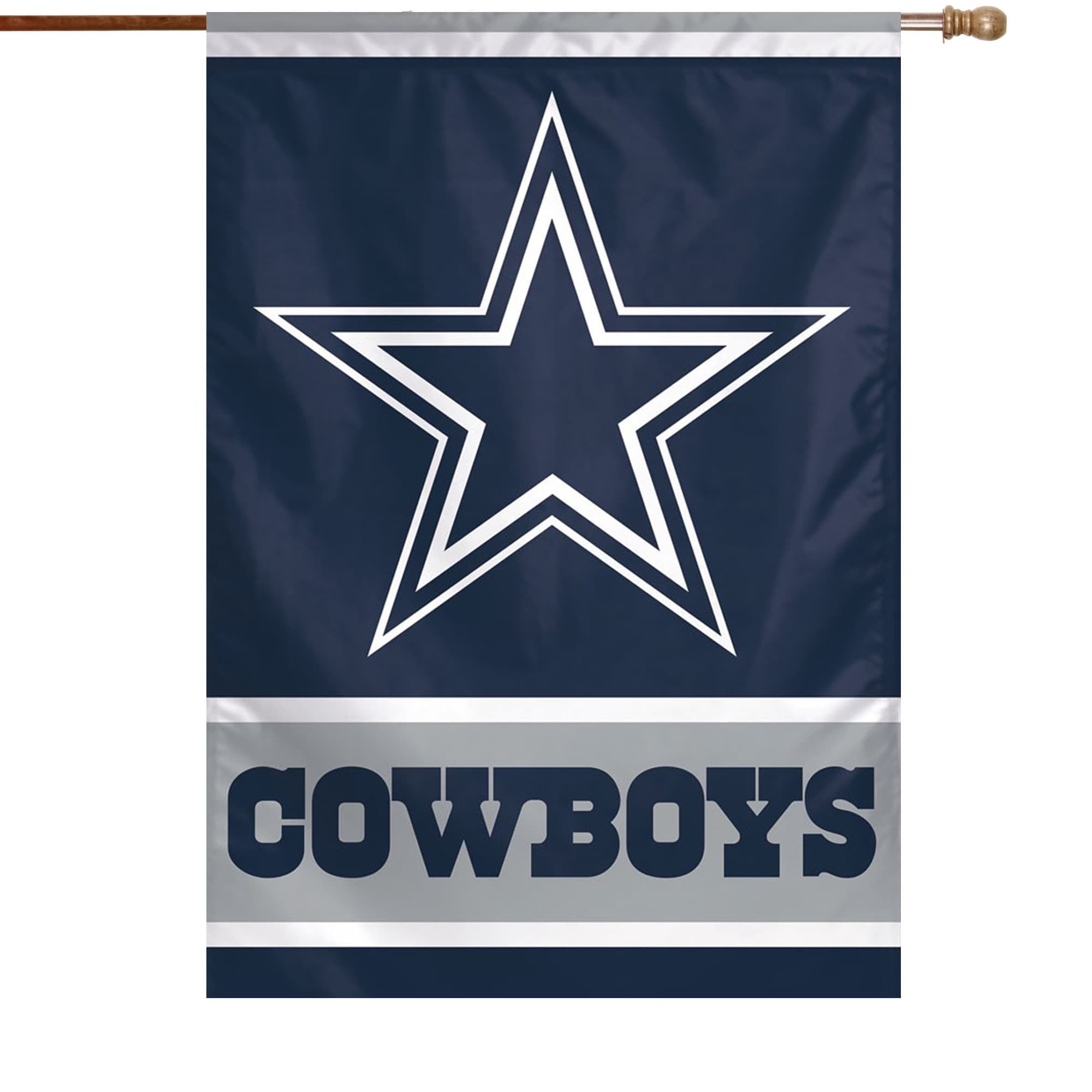 Dallas Cowboys Wincraft 28 X 40 Primary Logo House Flag Walmart Com Walmart Com