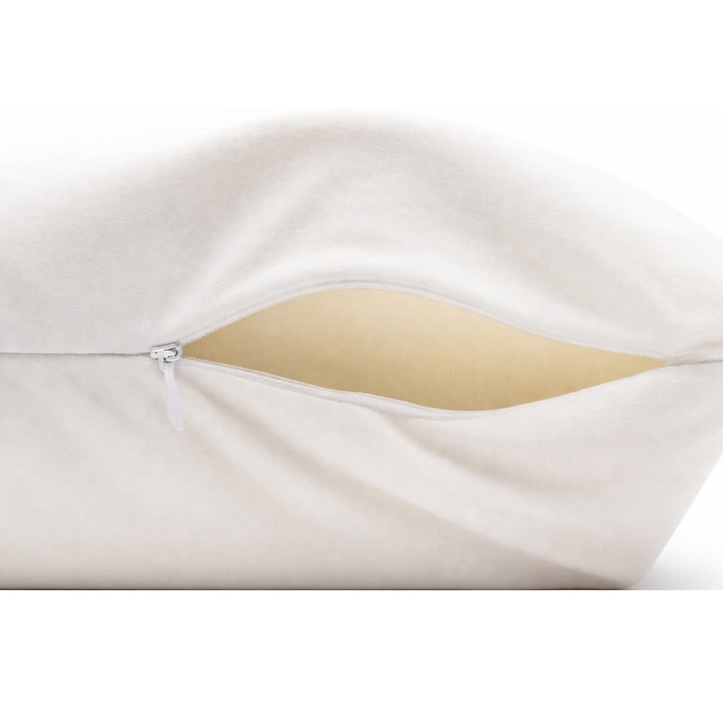 ORGANIC TEXTILES 100% Organic Latex Contour Pillow with Organic Cotton Cover - GOTS & GOLS Certified, Bed Pillow for Sleeping - (High Loft, Soft) - Pack of 1