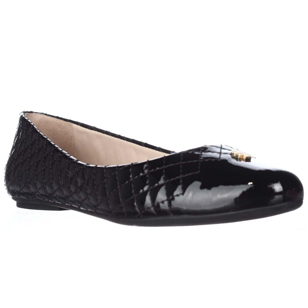 tory burch quilted flats black