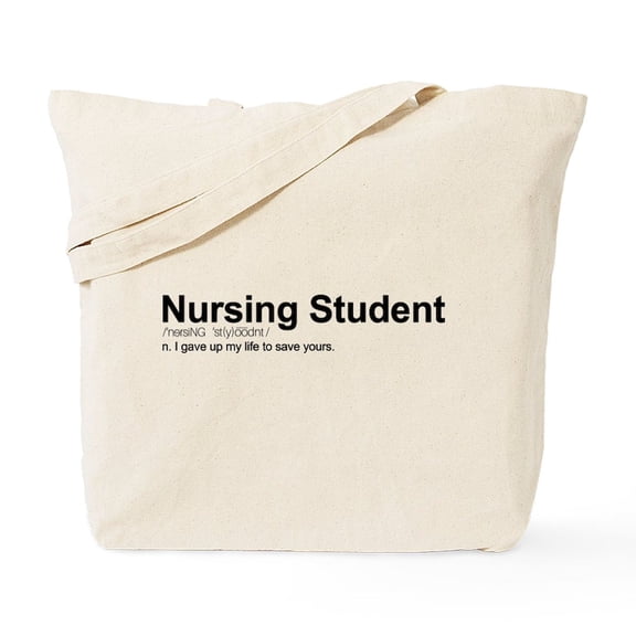 CafePress - Nursing Student Definition Tote Bag - Unisex Canvas Tote Bag, Beige, 1-Piece