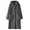 Gray, variant on Women Fleece Robes Plush Hooded Sweater Bathrobes Solid Color Flannel Hoody Winter Loose Warm Thickened Long Nightgown Pajamas Loungewears with Pockets