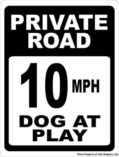 Private Road 10 MPH No Trespassing Sign – 18x18 Inch Durable HDPE Outdoor Sign, Made In USA - View #6
