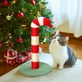 thumbnail image 7 of ZephyPaws Christmas Candy Cane Cat Scratching Posts for Indoor Cat,21"Sisal Cat Scratcher for Kitten, 7 of 7