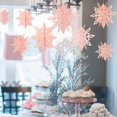 thumbnail image 1 of Adornos navideños de papel 3D con forma de copo de nieve, cadena de seis piezas, colgante para tienda, colgante de copo de nieve, 1 of 5