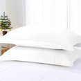 thumbnail image 3 of Unique Bargains Pillowcases Soft Microfiber Pillow Shams Set of 2 Standard White, 3 of 8