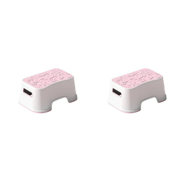 Taburete escalonado Advancent para sala de espera reposapiés antideslizante Serie Mar/Rosa 2piezas