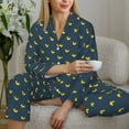 thumbnail image 6 of Sigee Cartoon Ducks for Women’s Pajama Sets Long-Sleeved Pjs Sets for Women 2 piece Sleepwear-XX-Large, 6 of 7