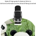 thumbnail image 4 of Square 2Pack PU Leather Panda Cruise Luggage Tag with Privacy Cover and Name ID Tag for Travel Handbags Backpacks Luggage Tags, 4 of 6